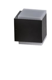 ARBAX venkovní nástěnné svítidlo LED 12W 1000lm 3000K 11cm hranaté IP54, tmavě šedé