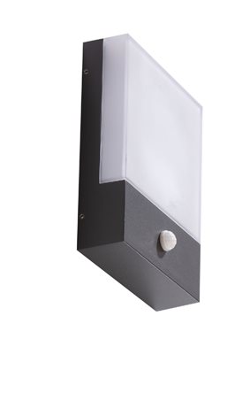 CIVITA venkovní nástěnné svítidlo se senzorem LED 12W 800lm 3000K IP54, tmavě šedé 5