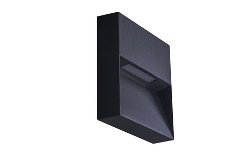 CASORIA venkovní nástěnné svítidlo LED 6W 450lm 3000K 15cm hranaté IP54, tmavě šedé 2