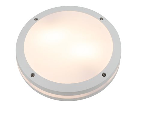 FANO venkovní přisazené svítidlo 2x E27 40W bez zdroje 30cm kulaté IP54, bílé