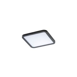 Slim vestavné koupelnové svítidlo LED 6W 500lm 4000K 9cm hranaté IP44, černé