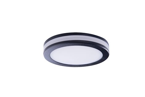 GALATA koupelnové zápustné svítidlo LED 9W 700lm 4000K 8cm kulaté IP44, černé 1