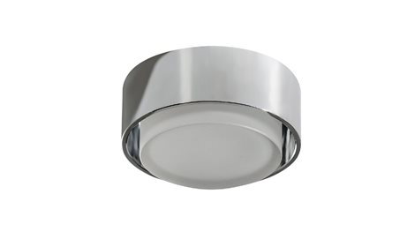 KASTORIA koupelnové zápustné svítidlo LED 7W 550lm 3000K 10cm kulaté IP44, chromové 3