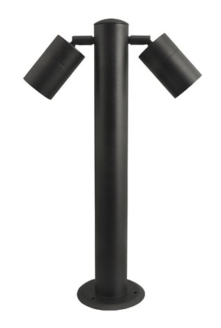 ROLF 2 venkovní sloupkové svítidlo 2x GU10 35W bez zdroje 50cm IP44, černé 1