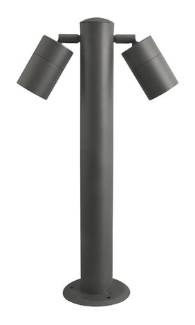 ROLF 2 venkovní sloupkové svítidlo 2x GU10 35W bez zdroje 50cm IP44, tmavě šedé
