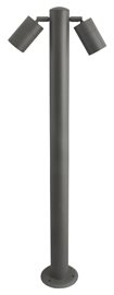 ROLF 2 venkovní sloupkové svítidlo 2x GU10 35W bez zdroje 90cm IP44, tmavě šedé