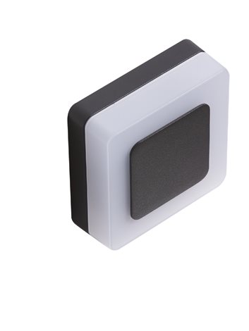 ENOK venkovní nástěnné svítidlo LED 9W 700lm 3000K 13,7cm hranaté IP65, černé 9