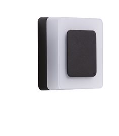 ENOK venkovní nástěnné svítidlo LED 9W 700lm 3000K 13,7cm hranaté IP65, černé