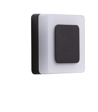 ENOK venkovní nástěnné svítidlo LED 9W 700lm 3000K 13,7cm hranaté IP65, černé 1