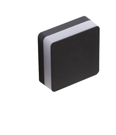 ENOK venkovní nástěnné svítidlo LED 9W 700lm 3000K 13,7cm hranaté IP65, černé 4