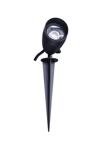 FLOKI venkovní zapichovací reflektor LED 6W 500lm 3000K IP65, černá 3