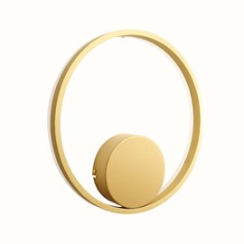 HALO nástěnné svítidlo LED 30W 2200lm 3000K 40cm kulaté IP20, zlaté