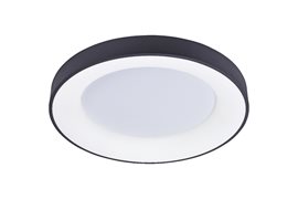 SANTANA Stropní svítidlo LED 80W 4800lm 3000-6500K stmívatelné 80cm IP20, černá + ovladač