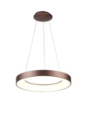 AZ5007 LED Stmívatelný lustr na lanku SANTANA LED/50W/230V hnědá + dálkové ovládání