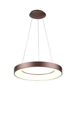 AZ5007 LED Stmívatelný lustr na lanku SANTANA LED/50W/230V hnědá + dálkové ovládání 1