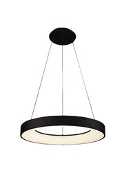 SANTANA Závěsné svítidlo LED 80W 4800lm 3000-6500K stmívatelné 80cm IP20, černá + ovladač