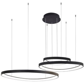 AMANDA závěsné svítidlo LED 150W 7600lm 3000K IP20, černé
