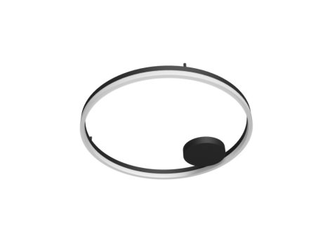 HALO stropní svítidlo LED 60W 4800lm 3000-6000K 120cm kulaté IP20, černé + ovladač 1