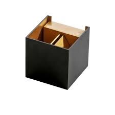 Leticia nástěnné svítidlo 1x G9 40W bez zdroje 9,9cm hranaté IP20, černá/zlatá