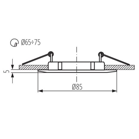 LUTO CTX-DS02B-C/M - Podhledové bodové svítidlo 3