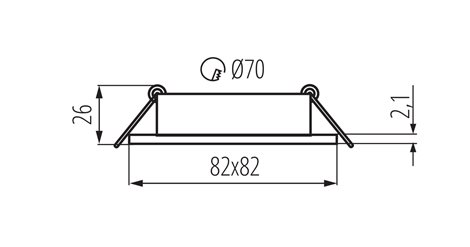 DALLA DTL-W vestavné svít. max.10W, bez zdroje Gx5,3/GU10, 12V/ 240V, IP20, hranaté, bílé 7