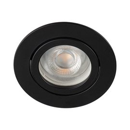 DALLA DTO-B vestavné svít. max.10W, bez zdroje Gx5,3/GU10, 12V/ 240V, IP20, kulaté, černé