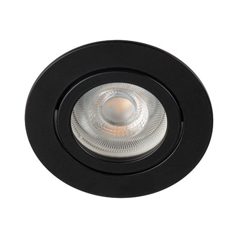 DALLA DTO-B vestavné svít. max.10W, bez zdroje Gx5,3/GU10, 12V/ 240V, IP20, kulaté, černé 1