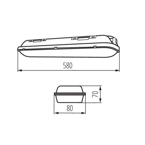 MAH-LED N 20W-NW/PC   Prachotěsné svítidlo LED 12