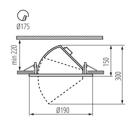 HIMA LED 33W-NW-W Vestavné svítidlo LED 7