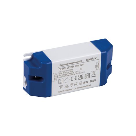 DRIVE LED N 15W 12V   Elektronický napěťový transformátor (starý kód 23860) 2