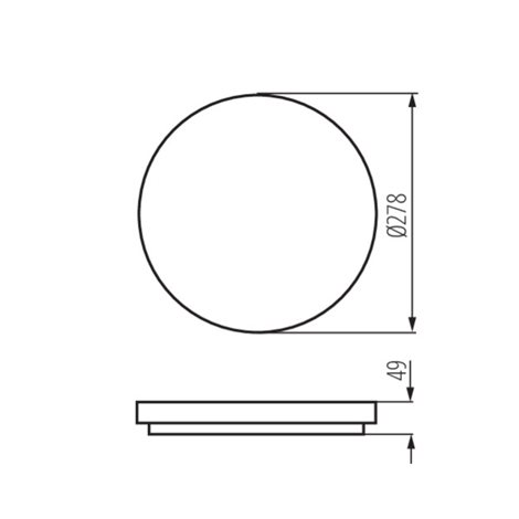 VARSO LED 18W-NW-O přisazené svítidlo 18W, 1700lm, 4000K, IP54, kulaté 2