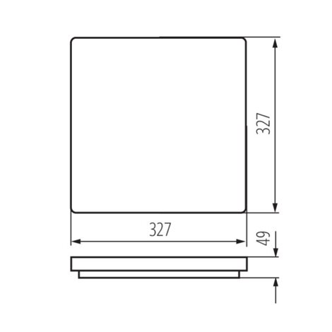VARSO LED 24W-NW-L přisazené svítidlo 24W, 2280lm, 4000K, IP54, hranaté 5