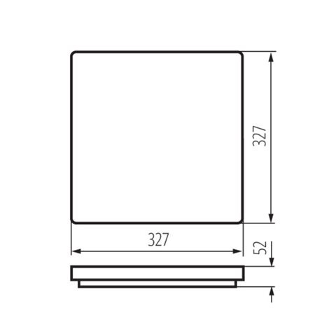 VARSO HI 36W-NW-L přisazené svítidlo 36W, 3600lm, 4000K, IP54, hranaté 3