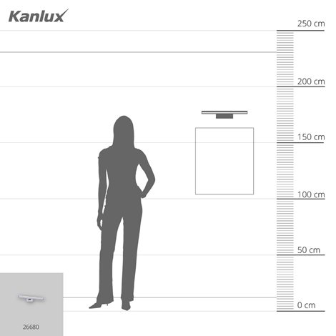 ASTEN nástěnné koupelnové svít. LED 8W, 660lm, 4000K, IP44, 40cm, chrom 8
