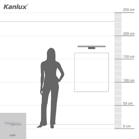 ASTEN nástěnné koupelnové svít. LED 12W, 1070, 4000K, IP44, 60cm, bílá 8