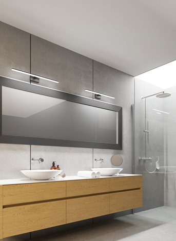 ASTEN nástěnné koupelnové svít. LED 8W, 590lm, 4000K, IP44, 40cm, černá 7