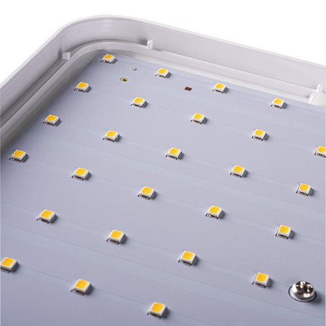 VARSO LED 24W-NW-L-SE přisazené svít. 24W, 2280lm, 4000K, IP54, mikrovlný senzor, hranaté 5