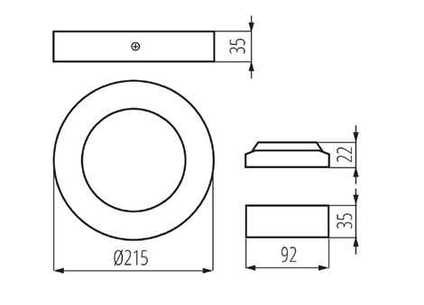 CARSA V2LED 18W-NW-SN   Přisazené svítidlo LED (nahrazuje kód 25857) 2