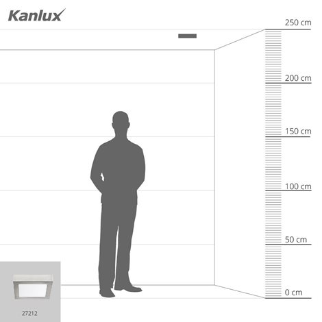 KANTI V2LED 12W-NW-SN   Přisazené svítidlo LED (nahrazuje kód 25852) 6