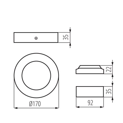 CARSA V2LED 12W-NW-W Svítidlo typu downlight CARSA V2LED 6