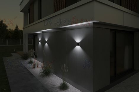 GARTO LED EL 8W-GR Nástěnné svítidlo LED 3