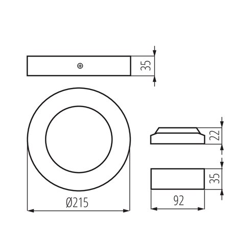 CARSA V2LED 18W-NW-B Přisazené svítidlo LED 3