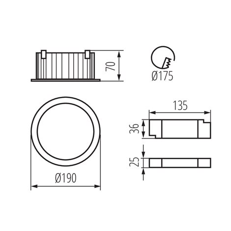TIBERI PRO 30W-940-W Vestavné svítidlo LED 7