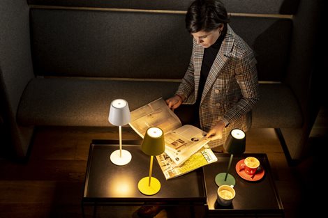 INITA LED B Stolní lampa, max.165lm, 3000K, IP54, bez 5V DC zdroje, černá 9