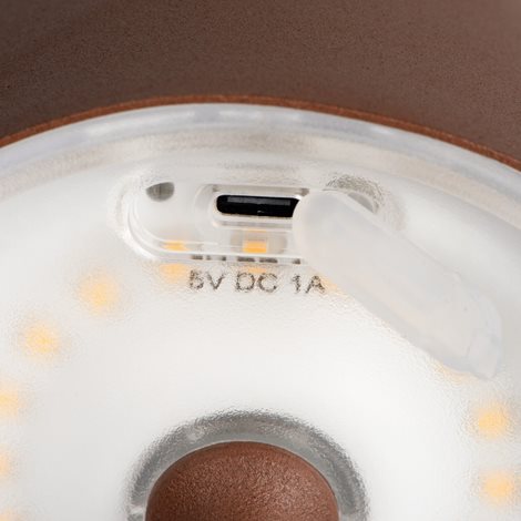 INITA LED BR Stolní lampa, max.165lm, 3000K, IP54, bez 5V DC zdroje, hnědá 4