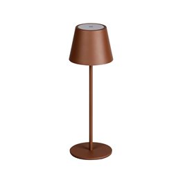 INITA LED BR Stolní lampa, max.165lm, 3000K, IP54, bez 5V DC zdroje, hnědá