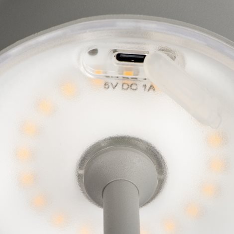 INITA LED GR Stolní lampa, max.165lm, 3000K, IP54, bez 5V DC zdroje, šedá 4