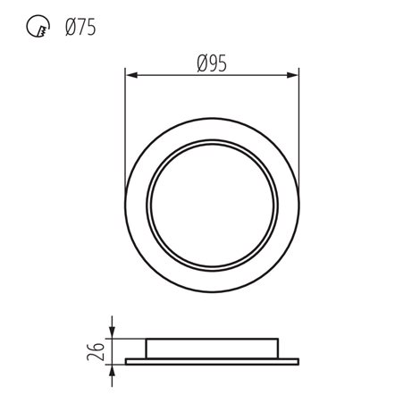 TAVO LED DO 5W-NW Stropní svítidlo 3