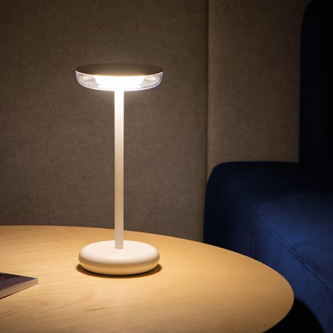 FLUXY LED IP44 W Stolní lampa, max.140lm, 3000K, IP44, bez 5V DC zdroje, bílá 13