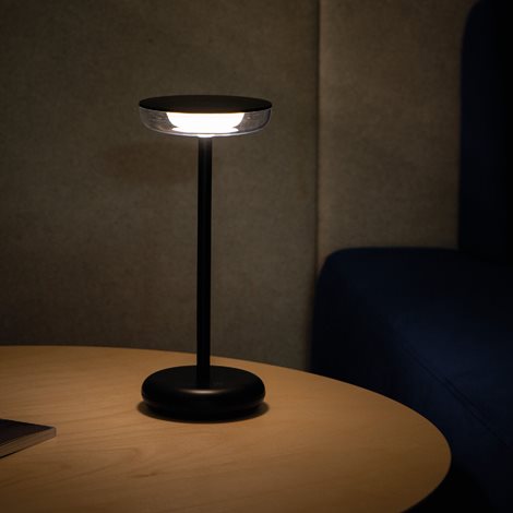 FLUXY LED IP44 B Stolní lampa, max.140lm, 3000K, IP44, bez 5V DC zdroje, černá 11